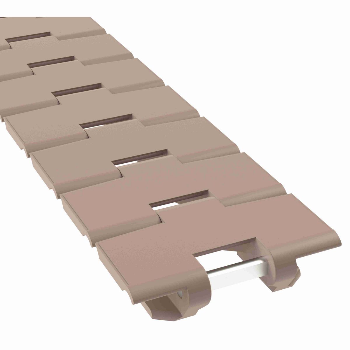 Rexnord 879TAB Side-flexing Solid Top, Material: Tan Low Friction, Width: 3.25in, Pitch: 1.5in - LF879TK3-1/4