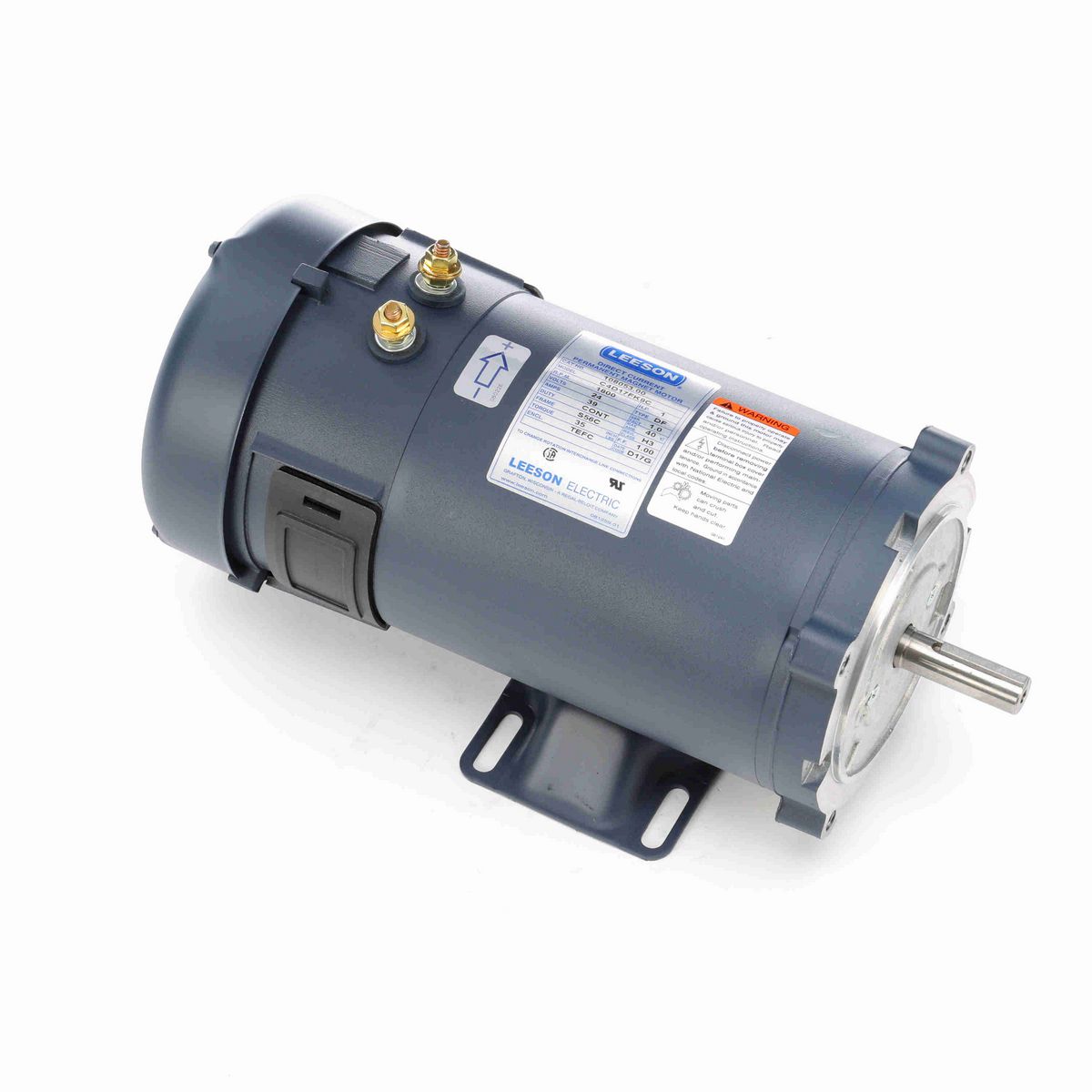 LEESON Low Voltage Motor, 1 HP, 24 V, 1800 RPM, S56C Frame, TEFC - 108053.00