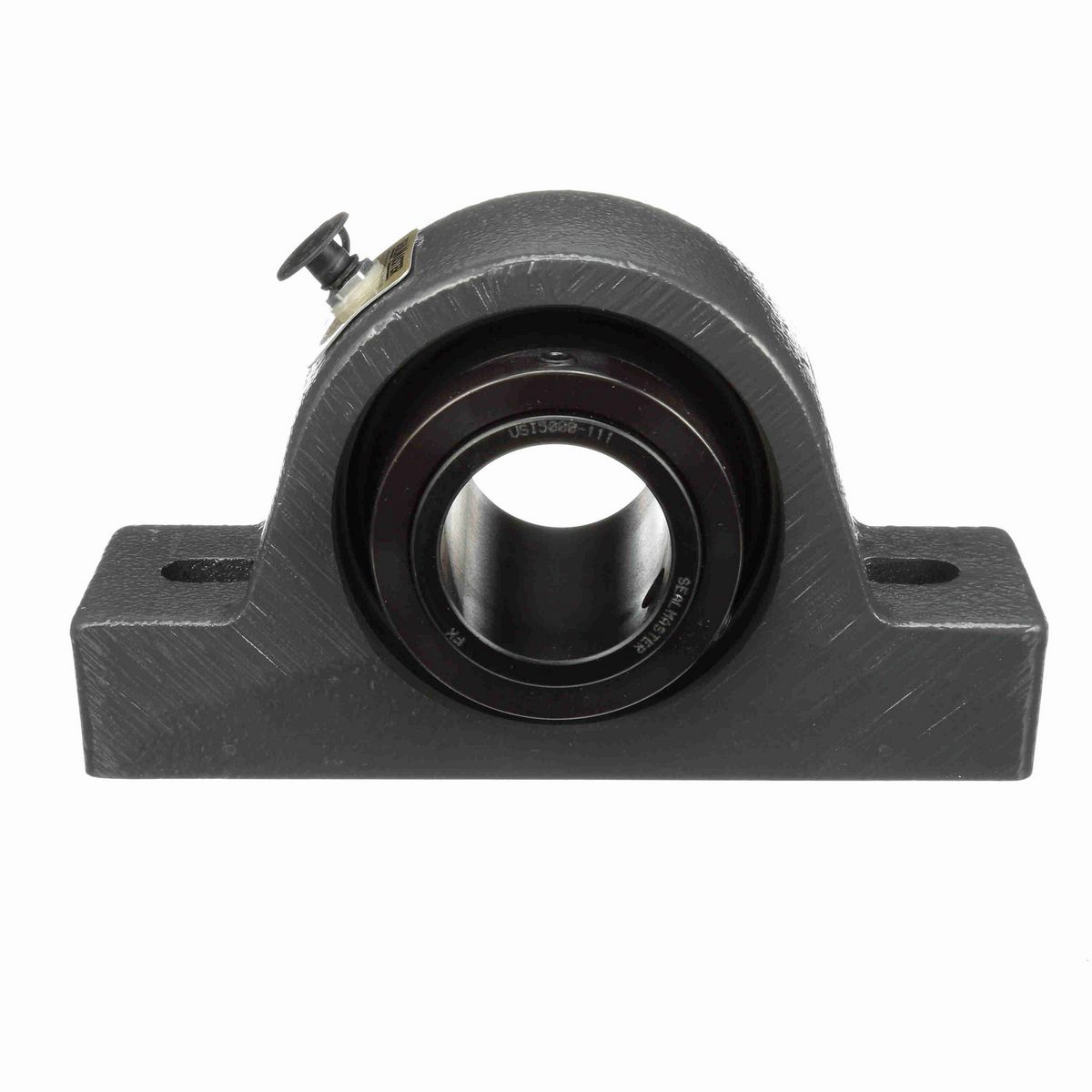 Sealmaster Mounted Cast Iron Two Bolt Pillow Block Spherical Roller - 52100 Bearing Steel, Black Oxided - Collar Mount Lock - USRB5000-111