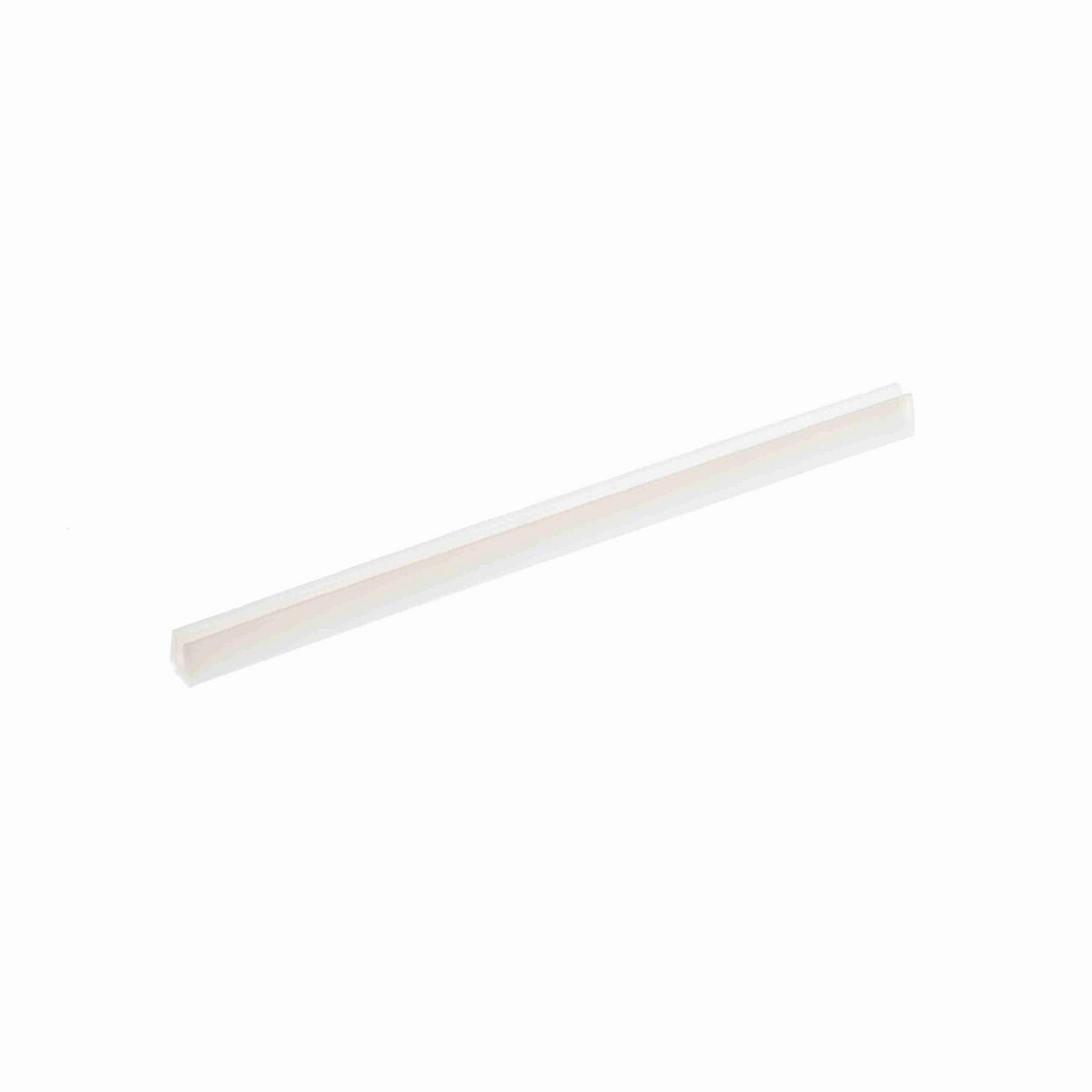 System Plast Bar Cap: 0.31"W X 0.38"H X 120"L White UHMW-PE - VG-P18SBC-10