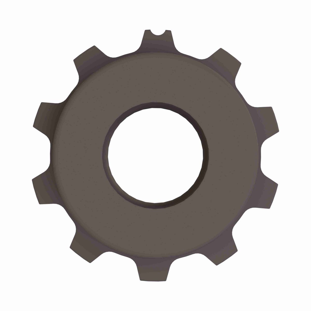 Rexnord 5930 Series Solid One Piece Molded Acetal Sprocket with 10 Teeth and 1in Round Idler Bore - 114-811-4