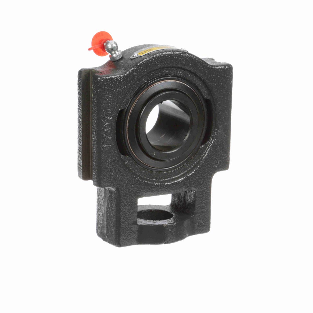 Sealmaster Mounted Cast Iron Wide Slot Take Up Ball Bearing - 52100 Bearing Steel, Black Oxided - Setscrew Lock - High Temperature - ST-24 HT