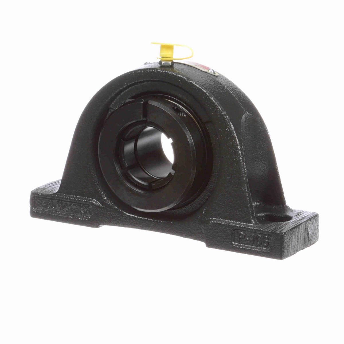 Sealmaster Mounted Cast Iron Two Bolt Pillow Block Ball Bearing - 52100 Bearing Steel, Black Oxided - Concentric Lock - NP-20T