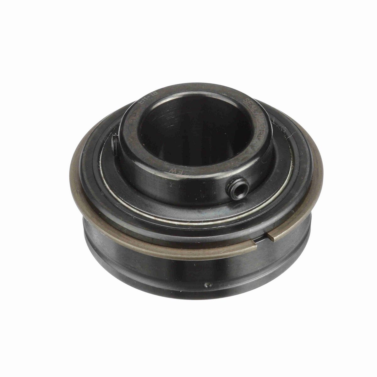 Sealmaster Mounted Insert Only Ball Bearing - 52100 Bearing Steel, Black Oxided - Setscrew Lock - ER-18