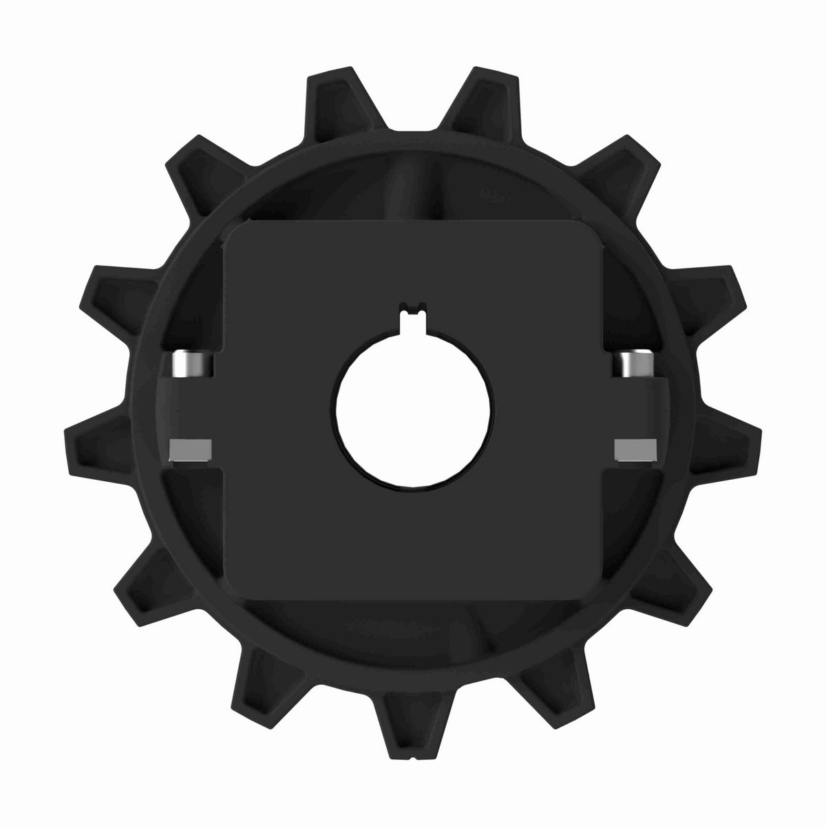 Rexnord 7960 Series Split Molded Nylon Sprocket and a 13 Teeth with 1-1/2in Round Shaft-Ready Bore with Keyway & Setscrew - 614-831-11