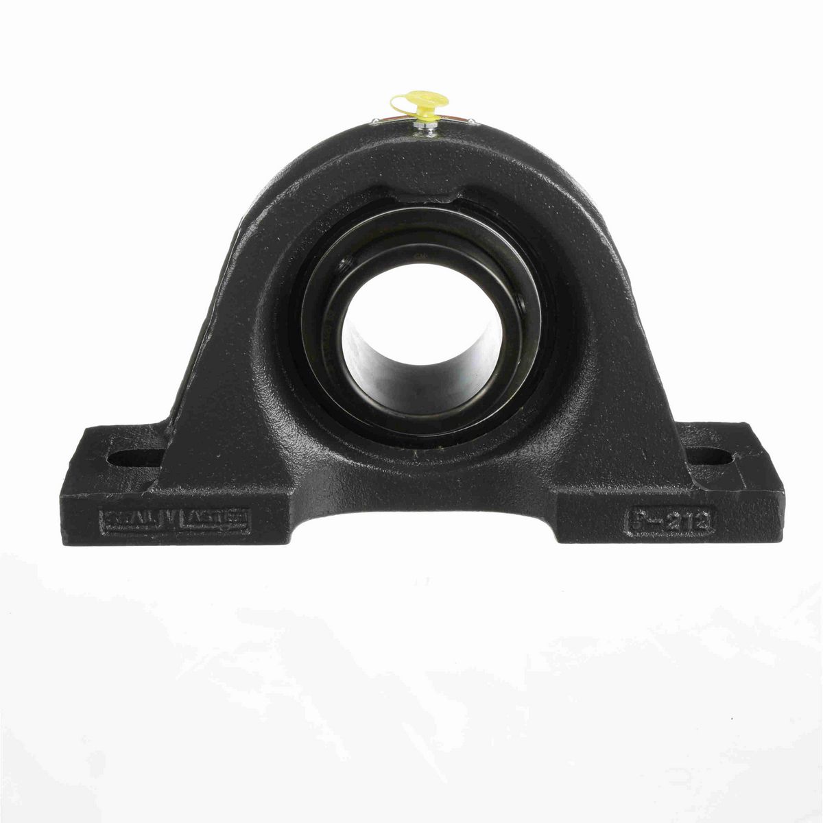 Sealmaster Mounted Cast Iron Two Bolt Pillow Block Ball Bearing - 52100 Bearing Steel, Black Oxided - Setscrew Lock - SP-43
