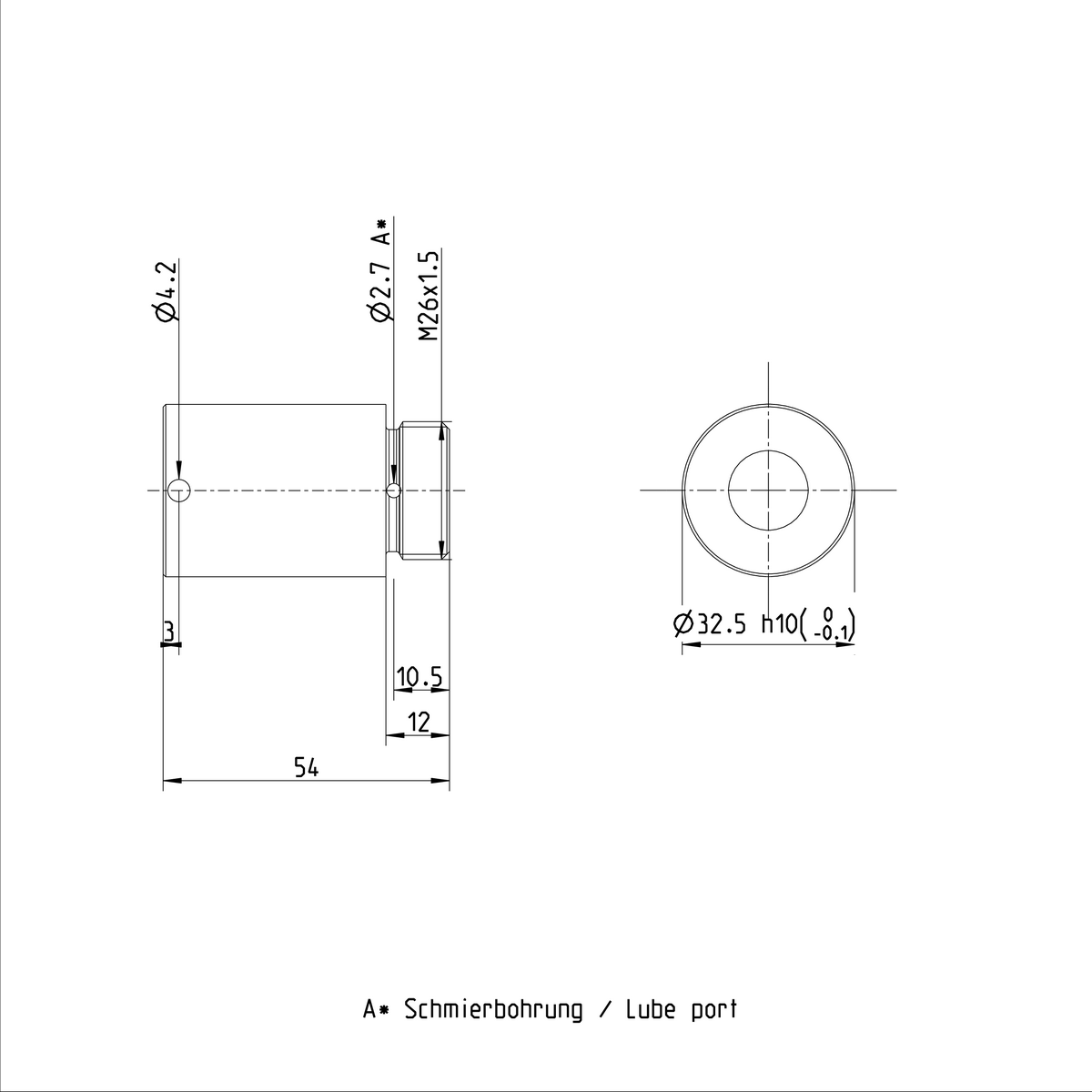 Ввинчивающаяся гайка Bosch Rexroth ZEV-E-S 16X10RX3-3 [R254200015]