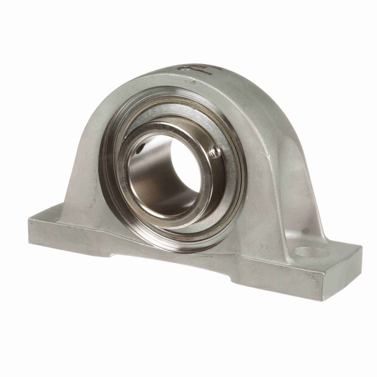 Sealmaster Mounted Stainless Steel Two Bolt Pillow Block Ball Bearing - 52100 Bearing Steel, Phosphorus Nickel Coated - Setscrew Lock - Corrosion Resistant - Reduced Maintenance - Lubed for Life - CRPS-PN32 RMW