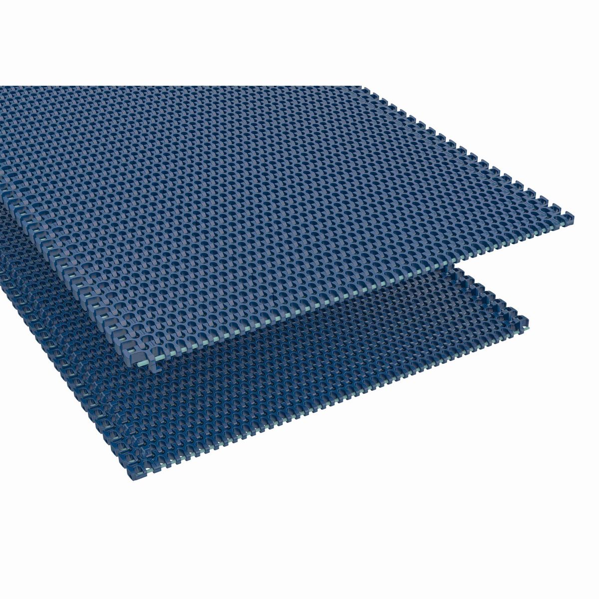 Rexnord 1655 Side-flexing Flush Grid, Material: Blue Cut Resistant, Width: 8in, Pitch: 1in - 10832803