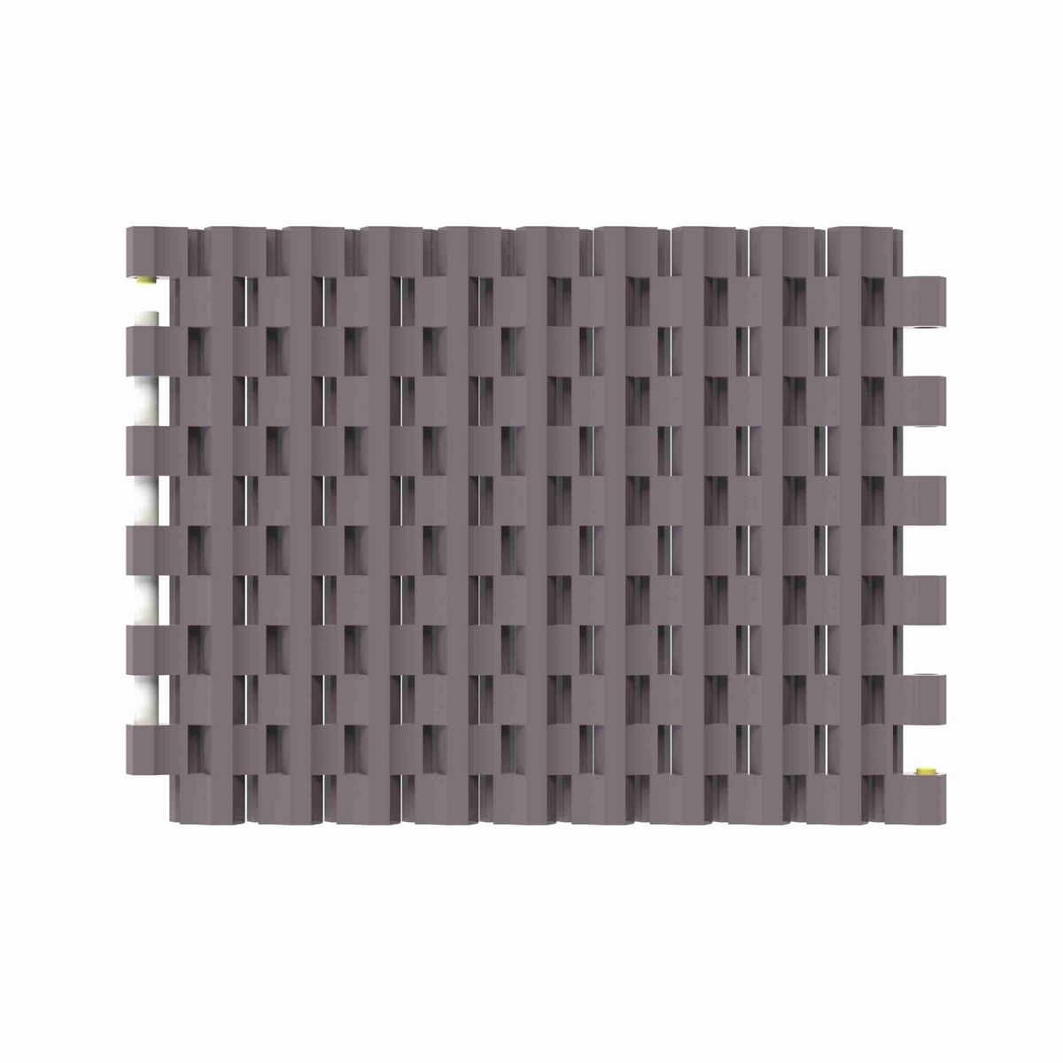 Rexnord 1505 Straight Running Solid Top, Material: Brown High Performance, Width: 4.5in, Pitch: 15mm - 81425421