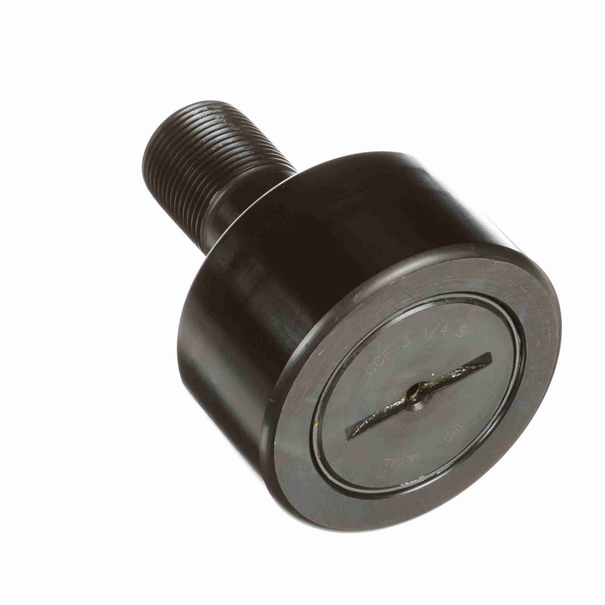 Опорный ролик с цапфой McGill CAMROL CCFE 4 S, бочкообразный, с уплотнением, со шлицем под отвёртку, дюймовый