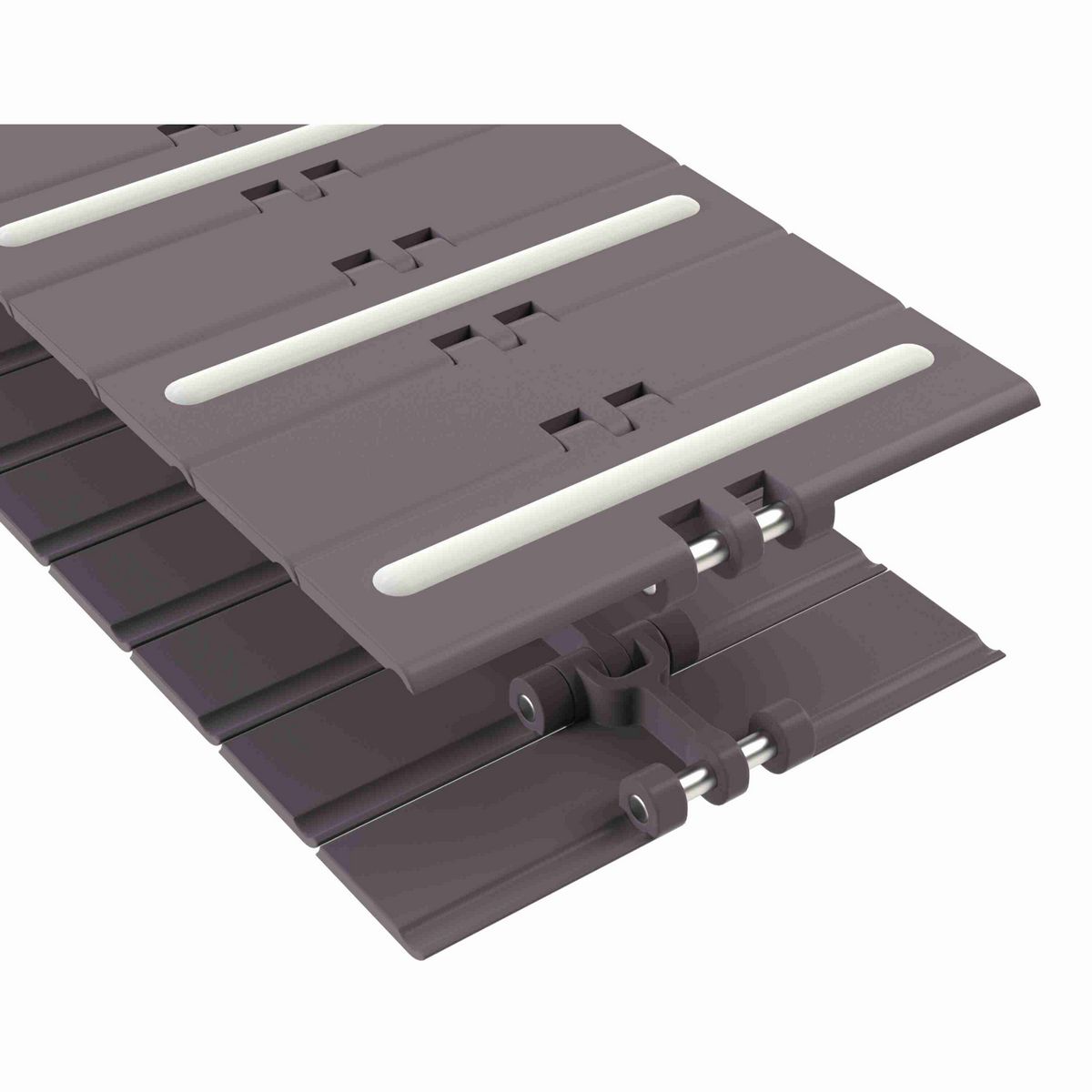 Rexnord 820 RubberTop Straight Running RubberTop®, Material: Brown High Performance, Width: 6in, Pitch: 1.5in - 81418893