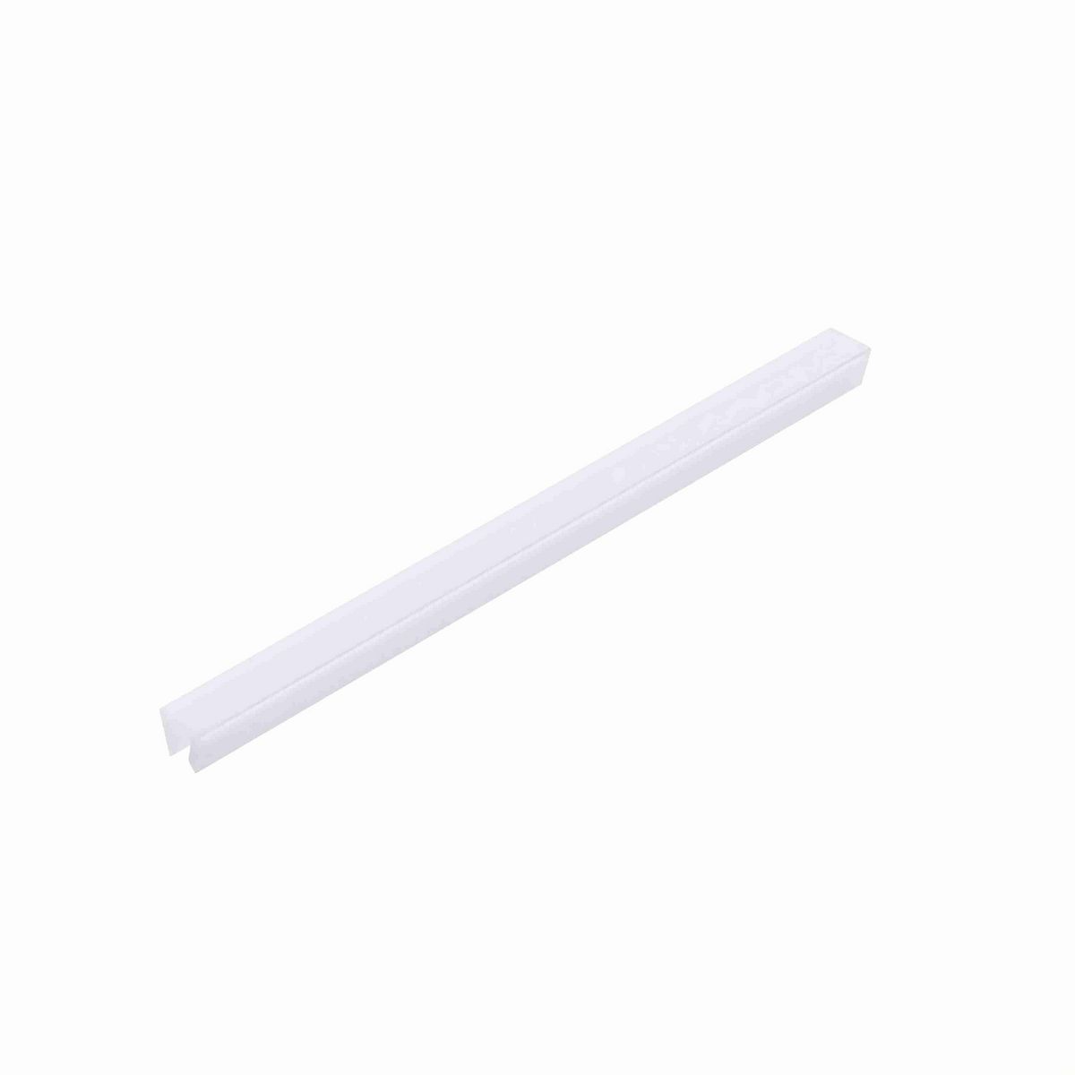 System Plast Bar Cap: 0.75"W X 0.63"H X 6000"L White UHMW-PE - VG-P38BC-500