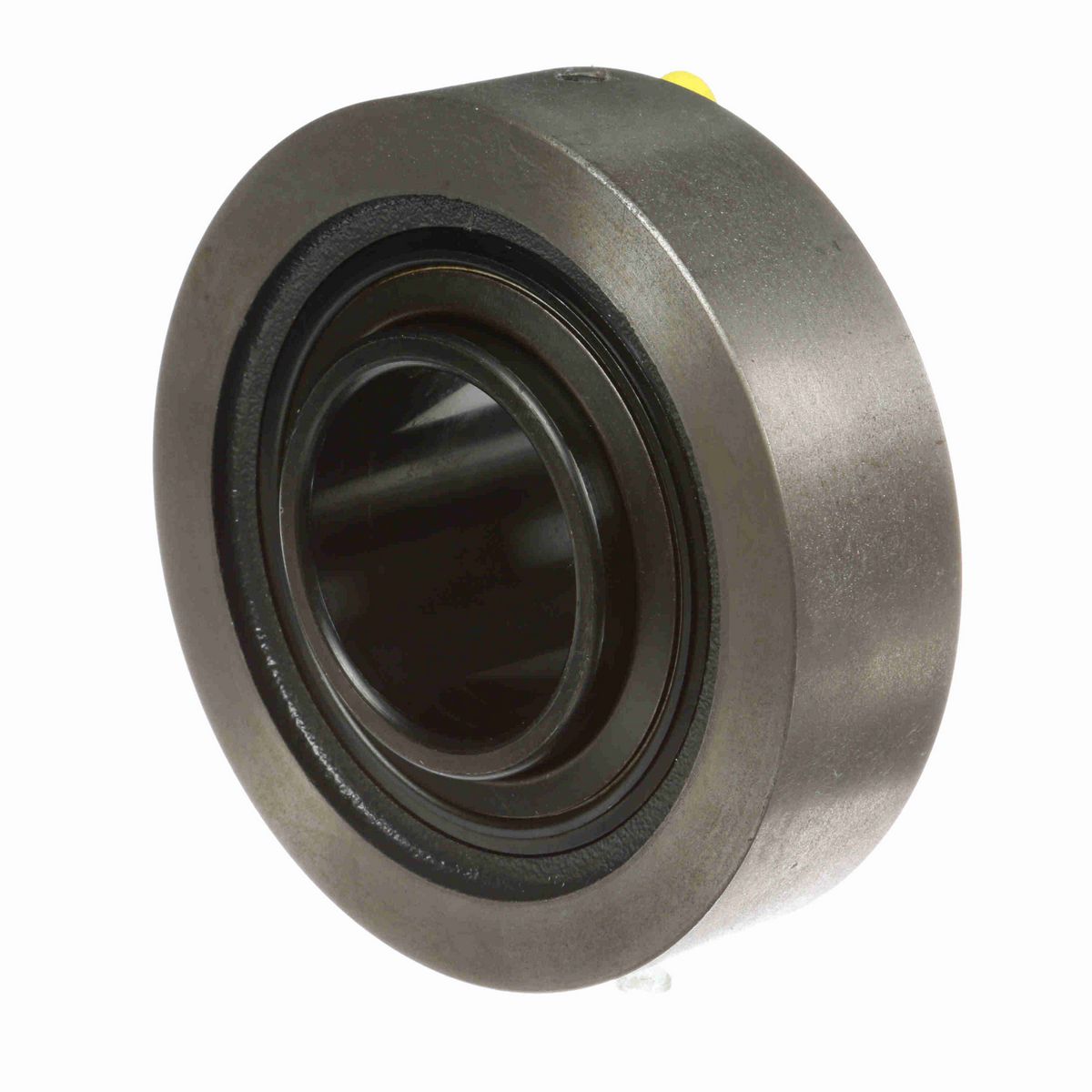 Sealmaster Mounted Cast Iron Cylindrical Cartridge Ball Bearing - 52100 Bearing Steel, Black Oxided - Setscrew Lock - SC-39