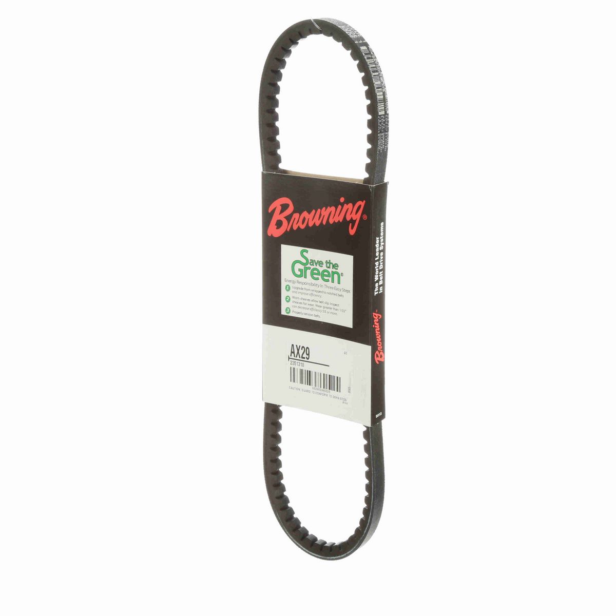 Browning EPDM Notched Belt 98% Efficient - AX29