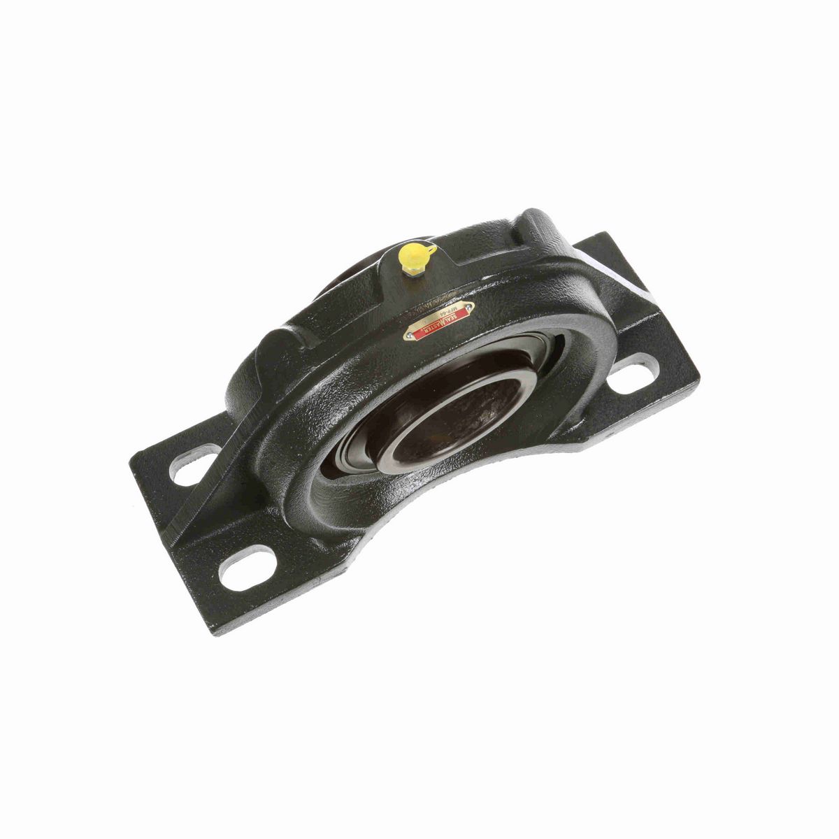 Sealmaster Mounted Cast Iron Four Bolt Pillow Block Ball Bearing - 52100 Bearing Steel, Black Oxided - Setscrew Lock - MFP-64