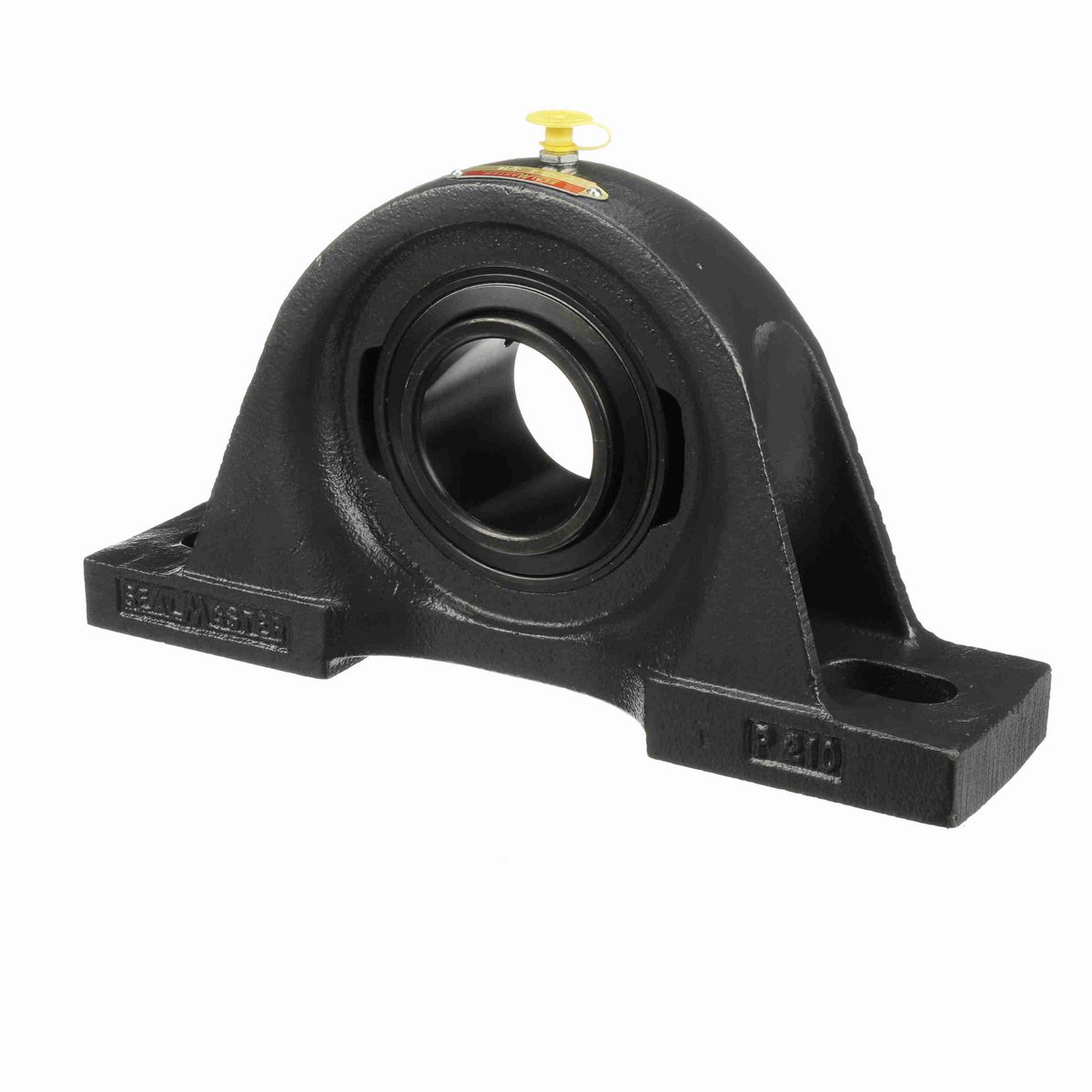Sealmaster Mounted Cast Iron Two Bolt Pillow Block Ball Bearing - 52100 Bearing Steel, Black Oxided - Setscrew Lock - SP-35