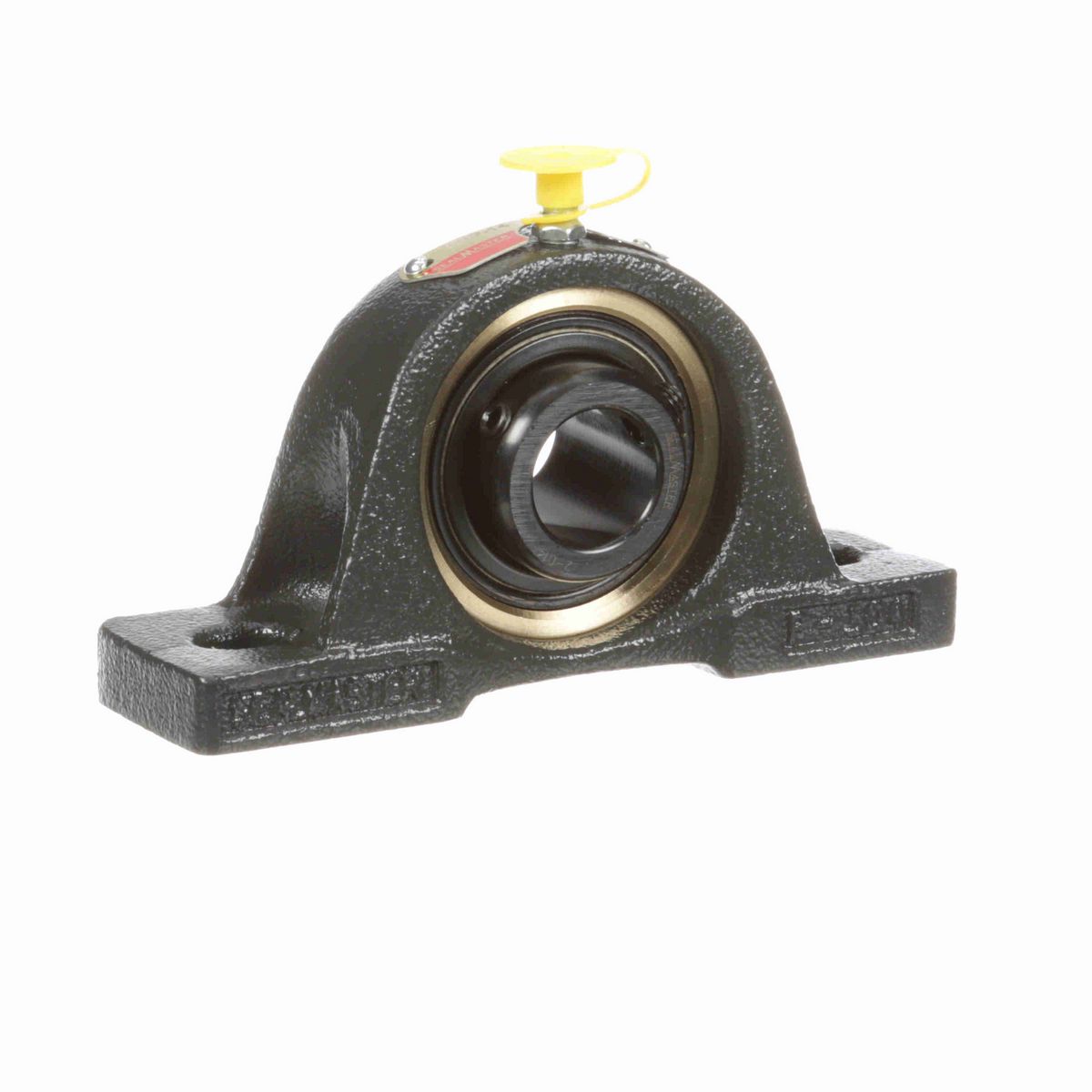 Sealmaster Mounted Cast Iron Two Bolt Pillow Block Ball Bearing - 52100 Bearing Steel, Black Oxided - Setscrew Lock - ENP-14