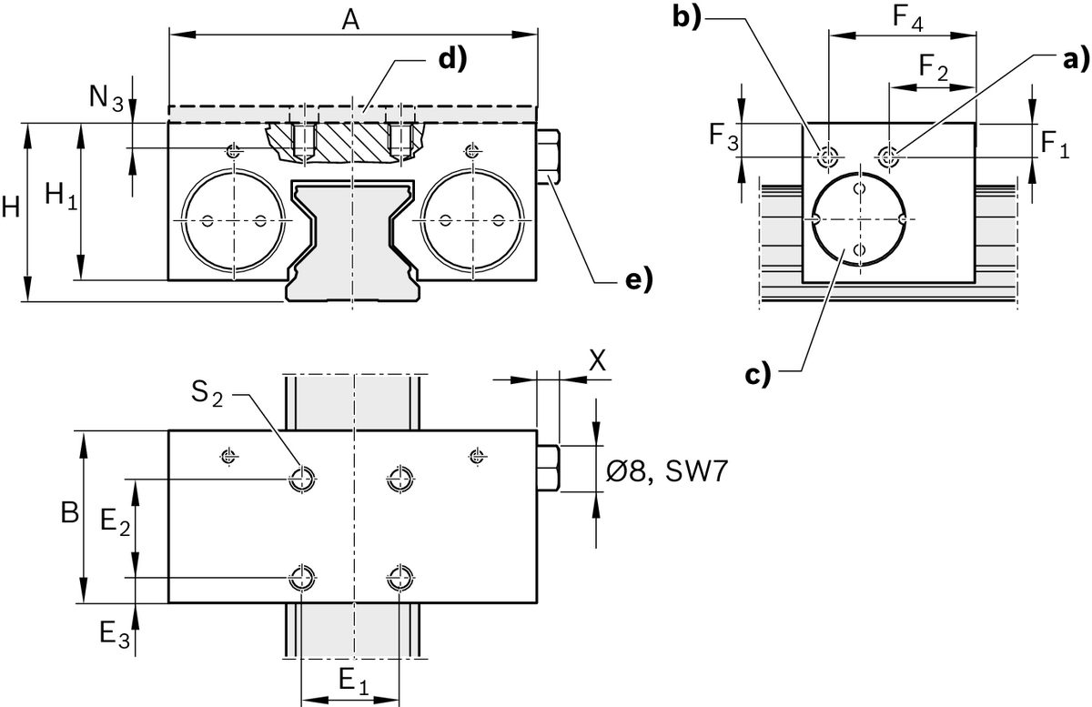 Зажимной блок Bosch Rexroth MK 2505 AR & [R181024260]
