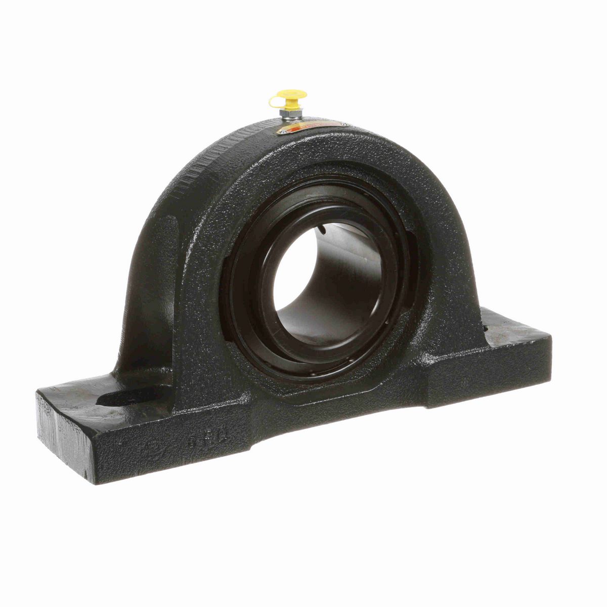 Sealmaster Mounted Cast Iron Two Bolt Pillow Block Ball Bearing - 52100 Bearing Steel, Black Oxided - Setscrew Lock - MP-48C
