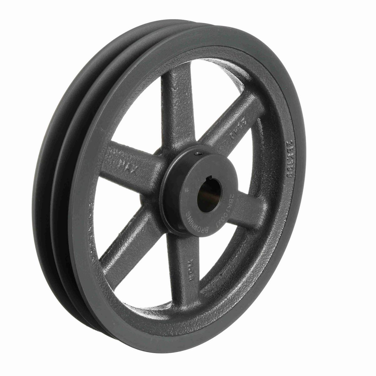 Browning 2 Groove Cast Iron FHP - Finished Bore Sheave - 2BK100X1