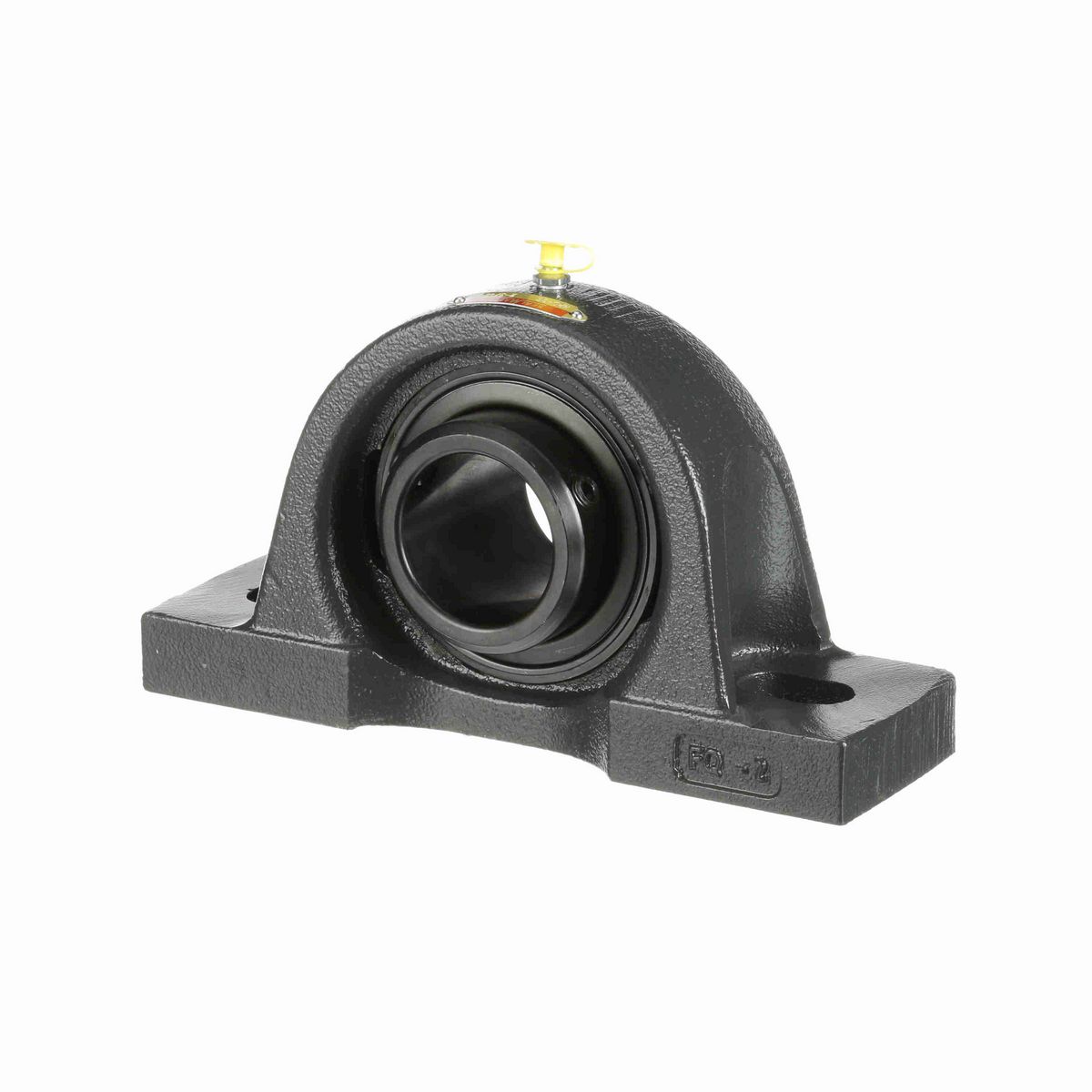 Sealmaster Mounted Cast Iron Two Bolt Pillow Block Ball Bearing - 52100 Bearing Steel, Black Oxided - Double Setscrew Lock - MPD-35