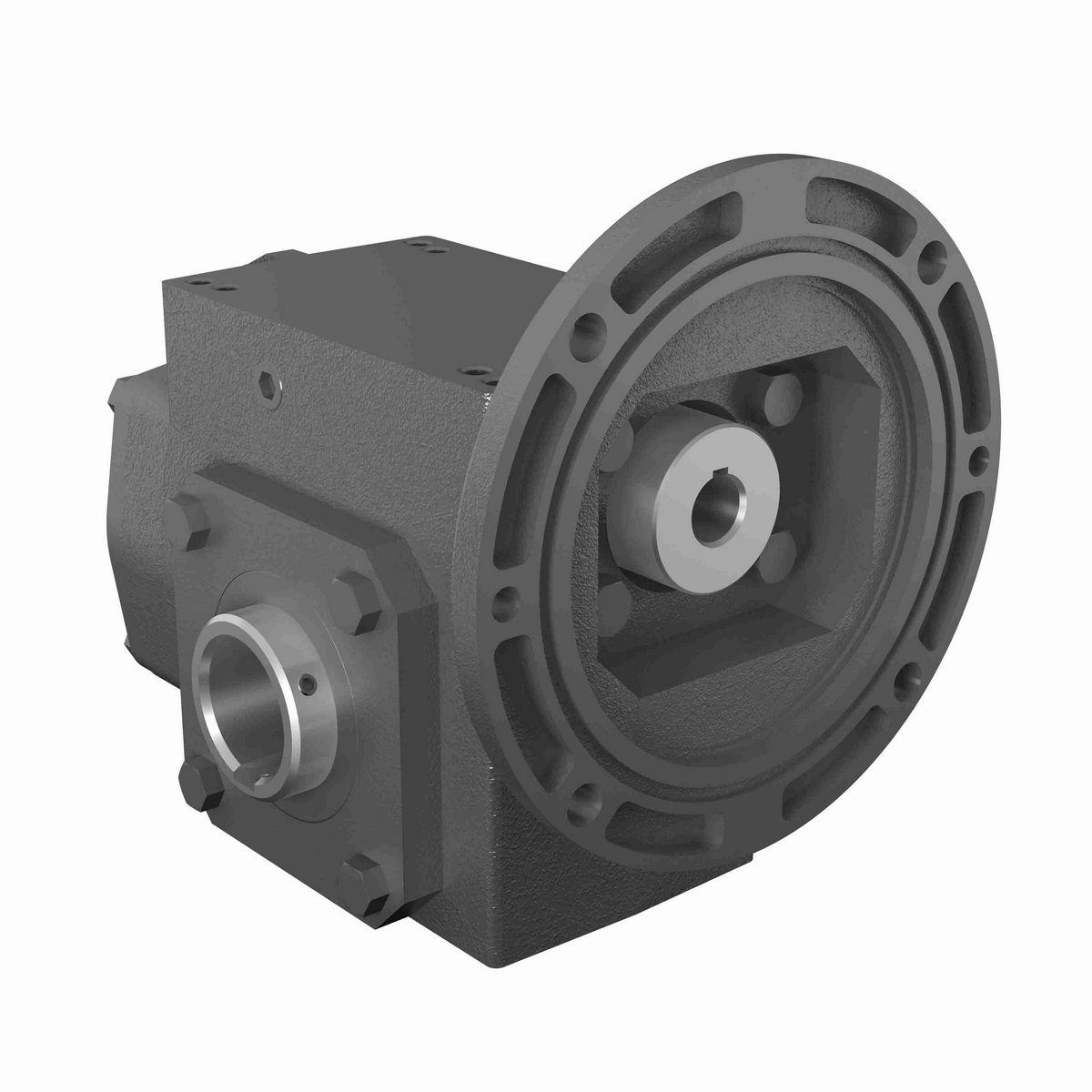 Hub City HERA Gear Reducer HERA Cast Iron Helical-Hypoid Reducer - HERA35ES 8.02 QLBUSH REQD 1.438