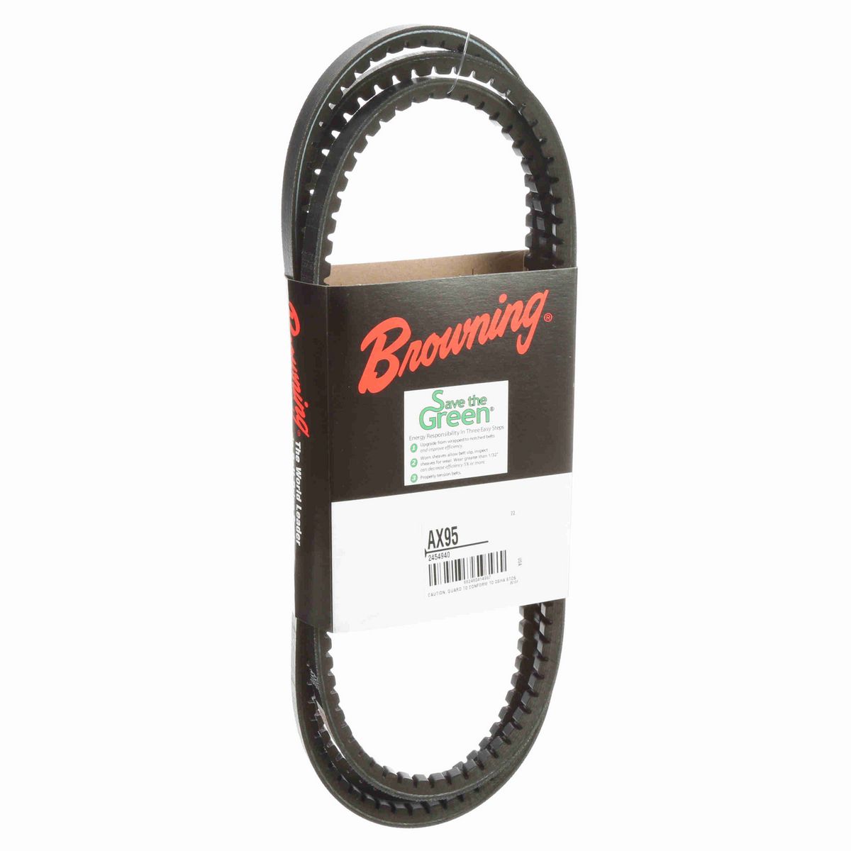 Browning EPDM Notched Belt 98% Efficient - AX95