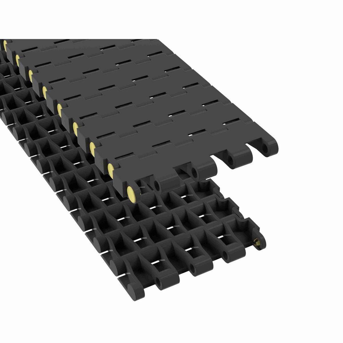 Rexnord 5935 Straight Running Solid Top, Material: Black Melt Resistant, Width: 3in, Pitch: 0.75in - 81414911