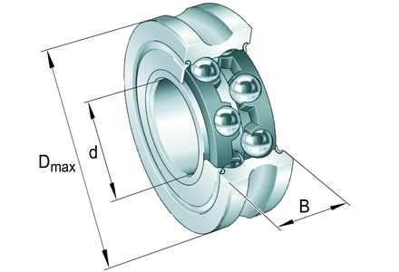 Направляющий ролик INA LFR5206-20-2RS-RB