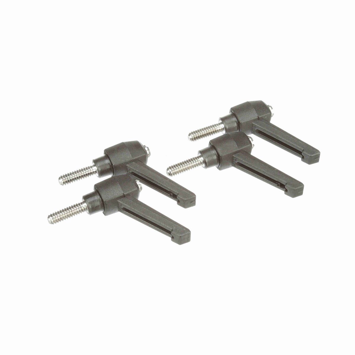 System Plast Ratchet Handle (Male); Thread: 1/4-20, Handle Length: 1.63-in Stud Length: 0.79-in, Color: Black - RH-10-BK-MS1420-20