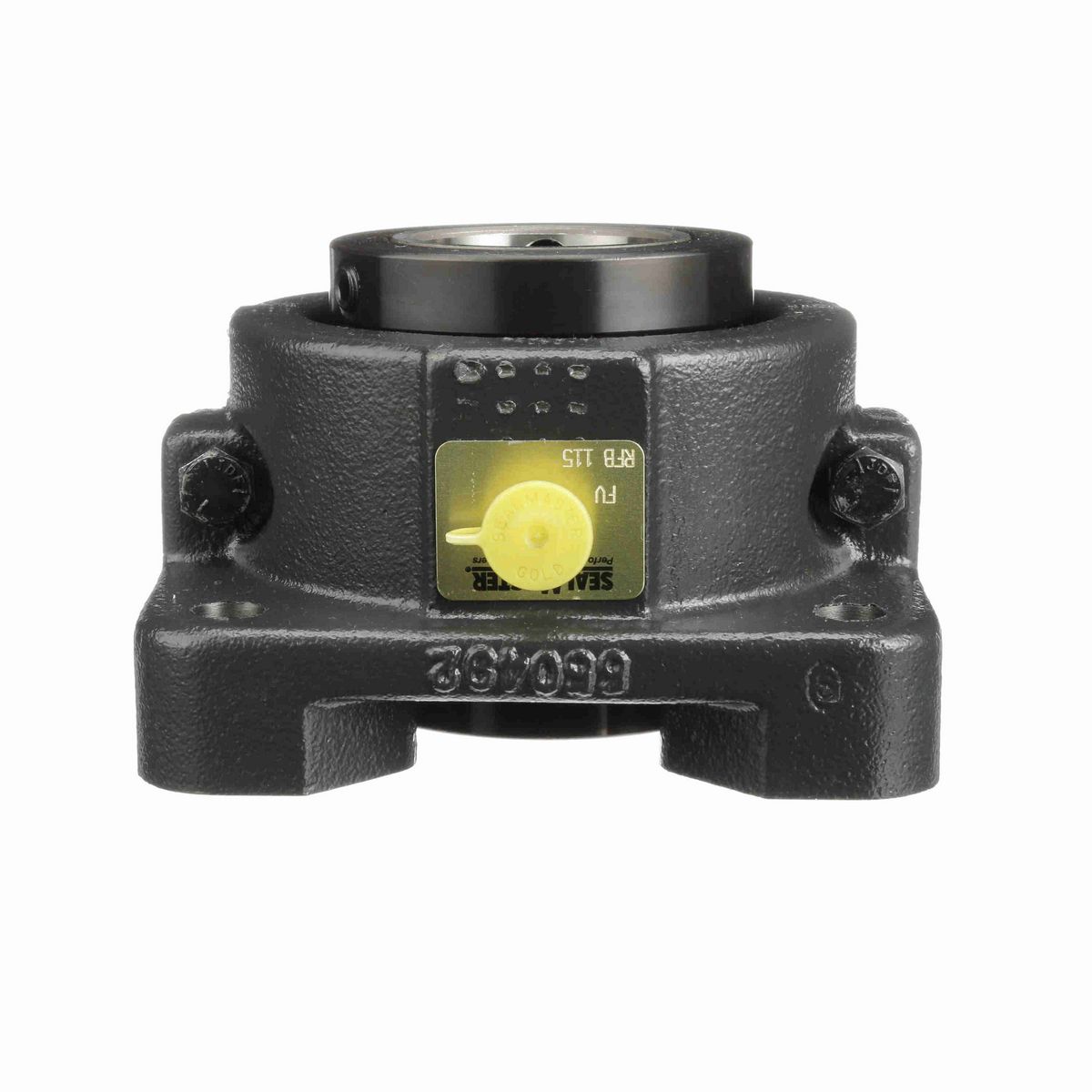 Sealmaster Mounted Cast Iron Four Bolt Flange Tapered Roller - 52100 Bearing Steel - Double Collar Mount Lock - RFB 115