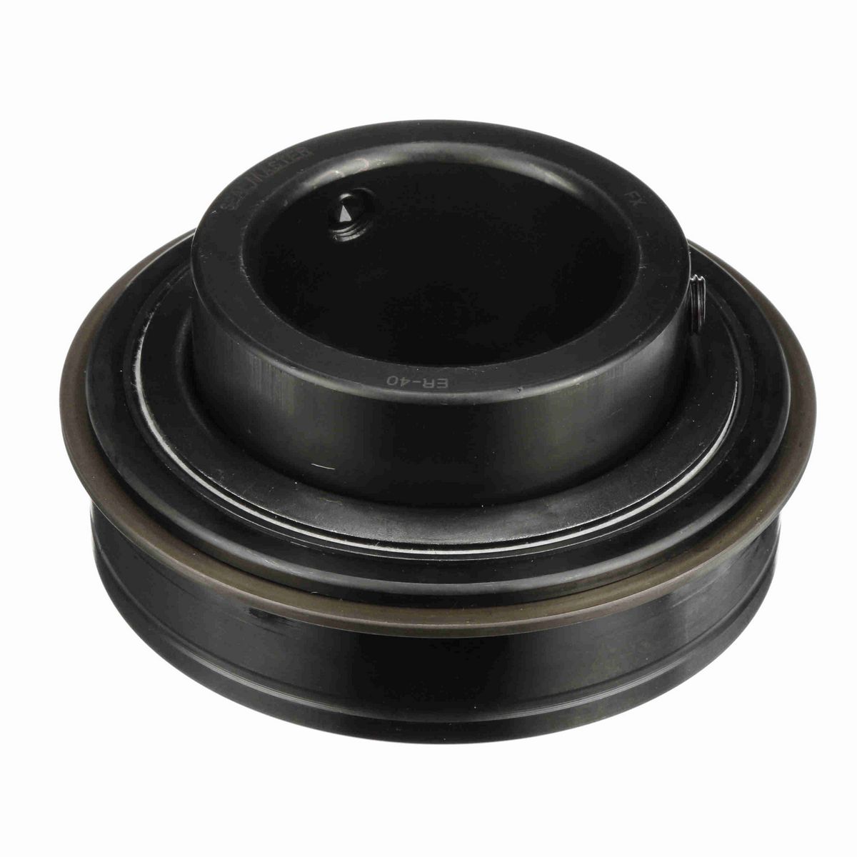 Sealmaster Mounted Insert Only Ball Bearing - 52100 Bearing Steel, Black Oxided - Setscrew Lock - ER-40