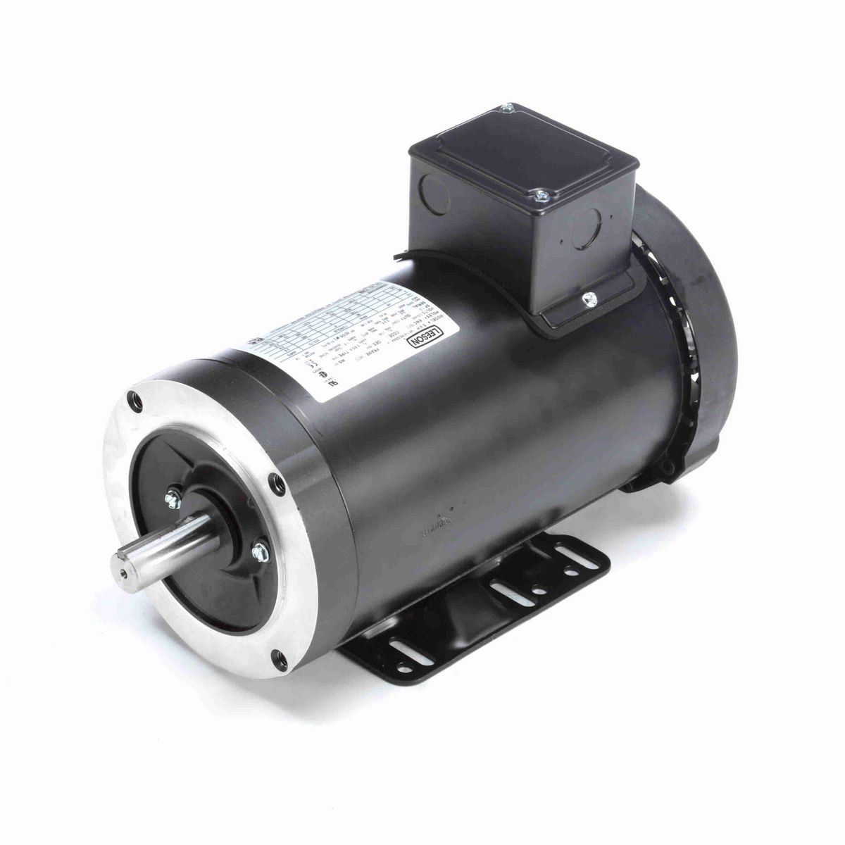 LEESON Speed Ratio Motor, 2 HP, 3 Ph, 60 Hz, 230/460 V, 1800 RPM, 145TC Frame, TEFC - Y368