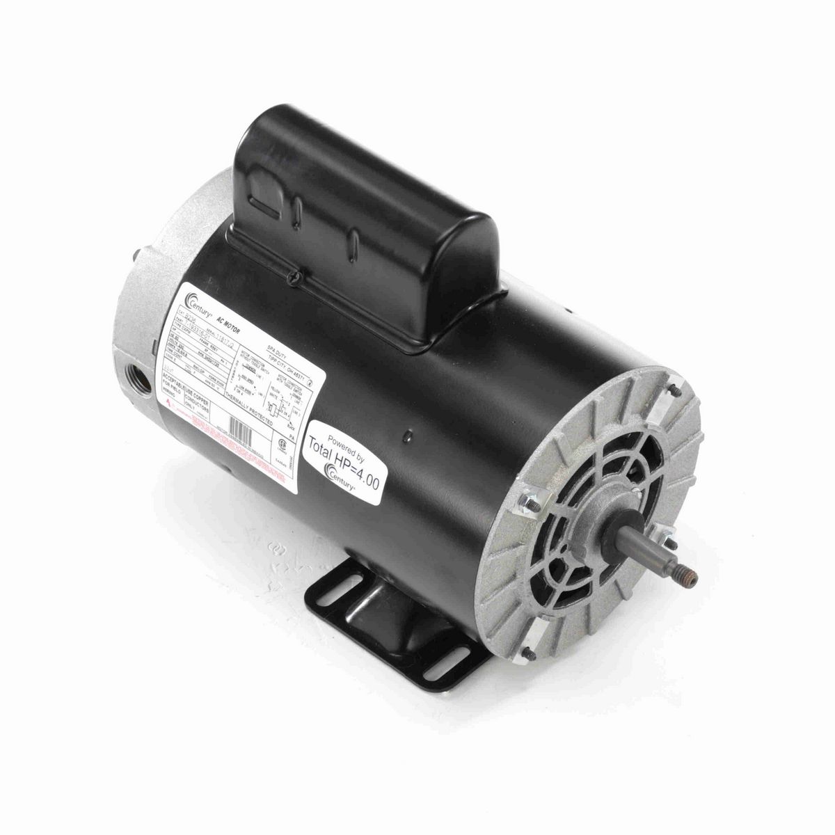 Century Pool Pump Motor, 5.0 / 0.63 SPL HP, 1 Ph, 60 Hz, 230 V, 3600 RPM, R56Y Frame, DP - B236