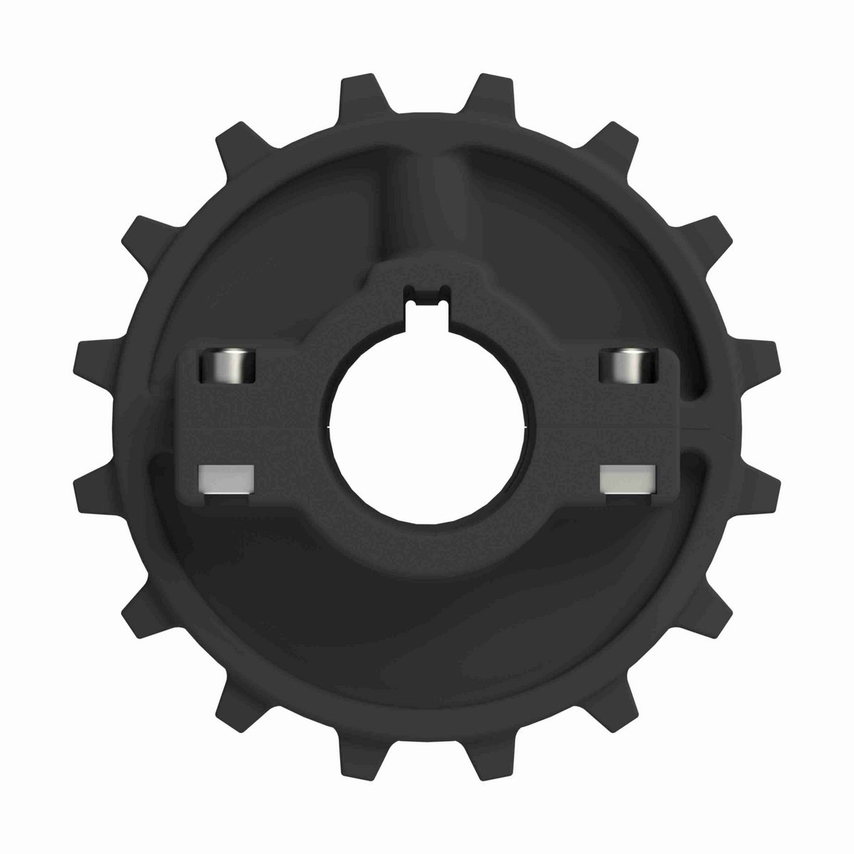 Rexnord 7700 Series Split Molded Nylon Sprocket with 16 Teeth and 25mm Round Shaft-Ready Bore with Keyway - 614-62-25