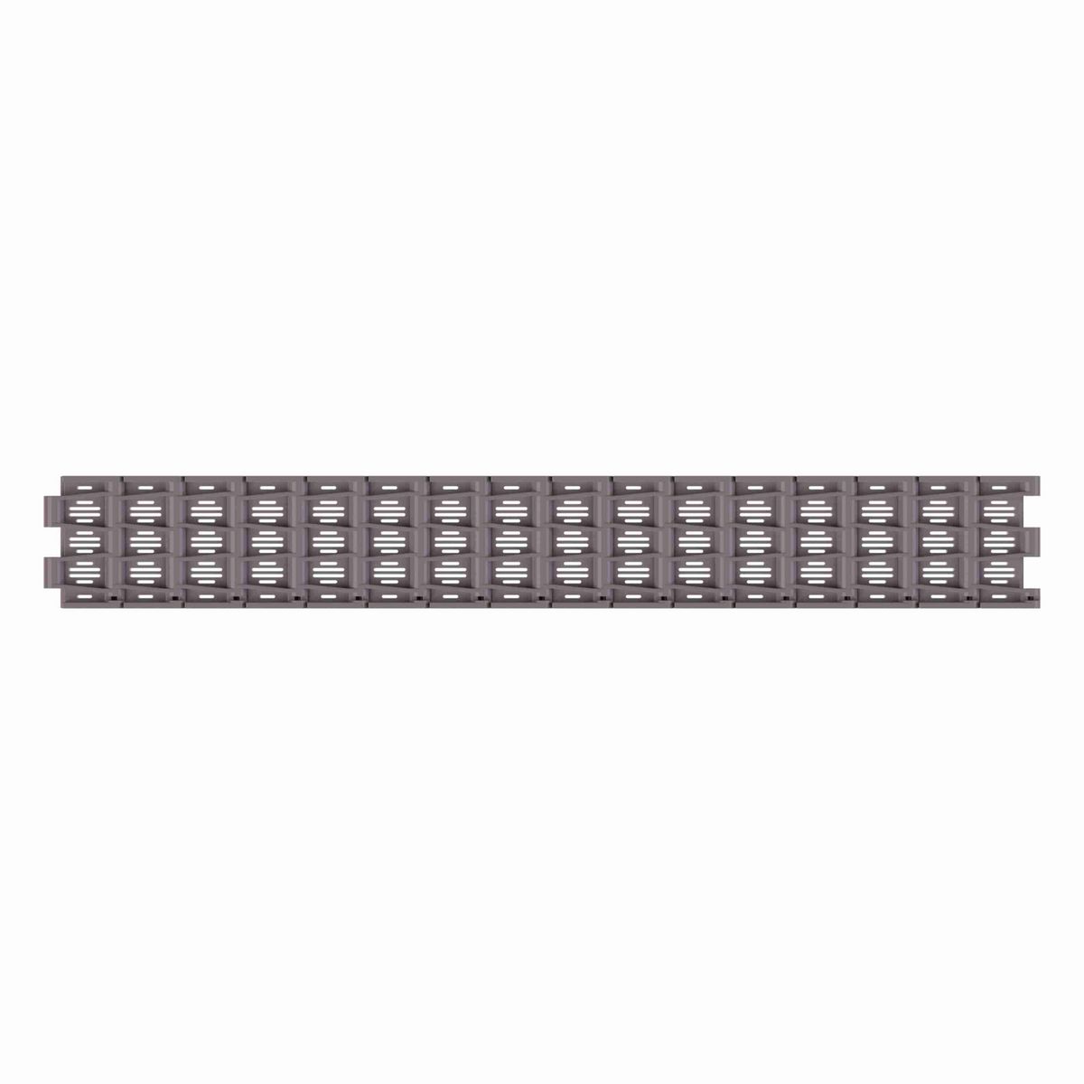 Rexnord 5706 Straight Running Flush Grid, Material: Brown High Performance, Width: 3.25in, Pitch: 1.5in - 81416771