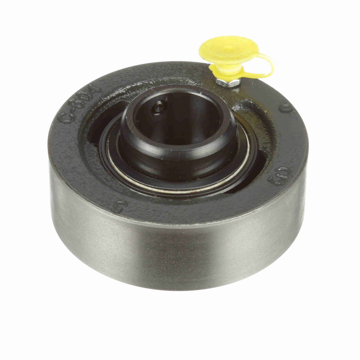 Sealmaster Mounted Cast Iron Cylindrical Cartridge Ball Bearing - 52100 Bearing Steel, Black Oxided - Setscrew Lock - High Temperature - SC-16 HT