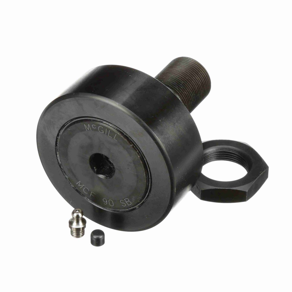 Опорный ролик с цапфой McGill CAMROL MCFE 90 SB, бочкообразный, с уплотнением, с шестигранным отверстием, метрический