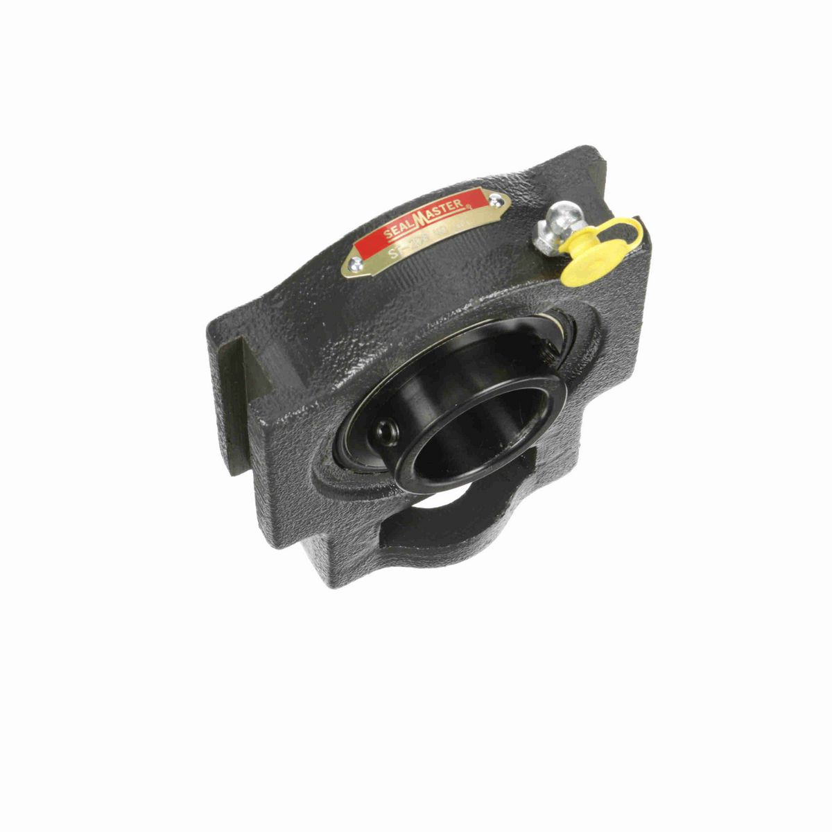 Sealmaster Mounted Cast Iron Wide Slot Take Up Ball Bearing - 52100 Bearing Steel, Black Oxided - Setscrew Lock - ST-208