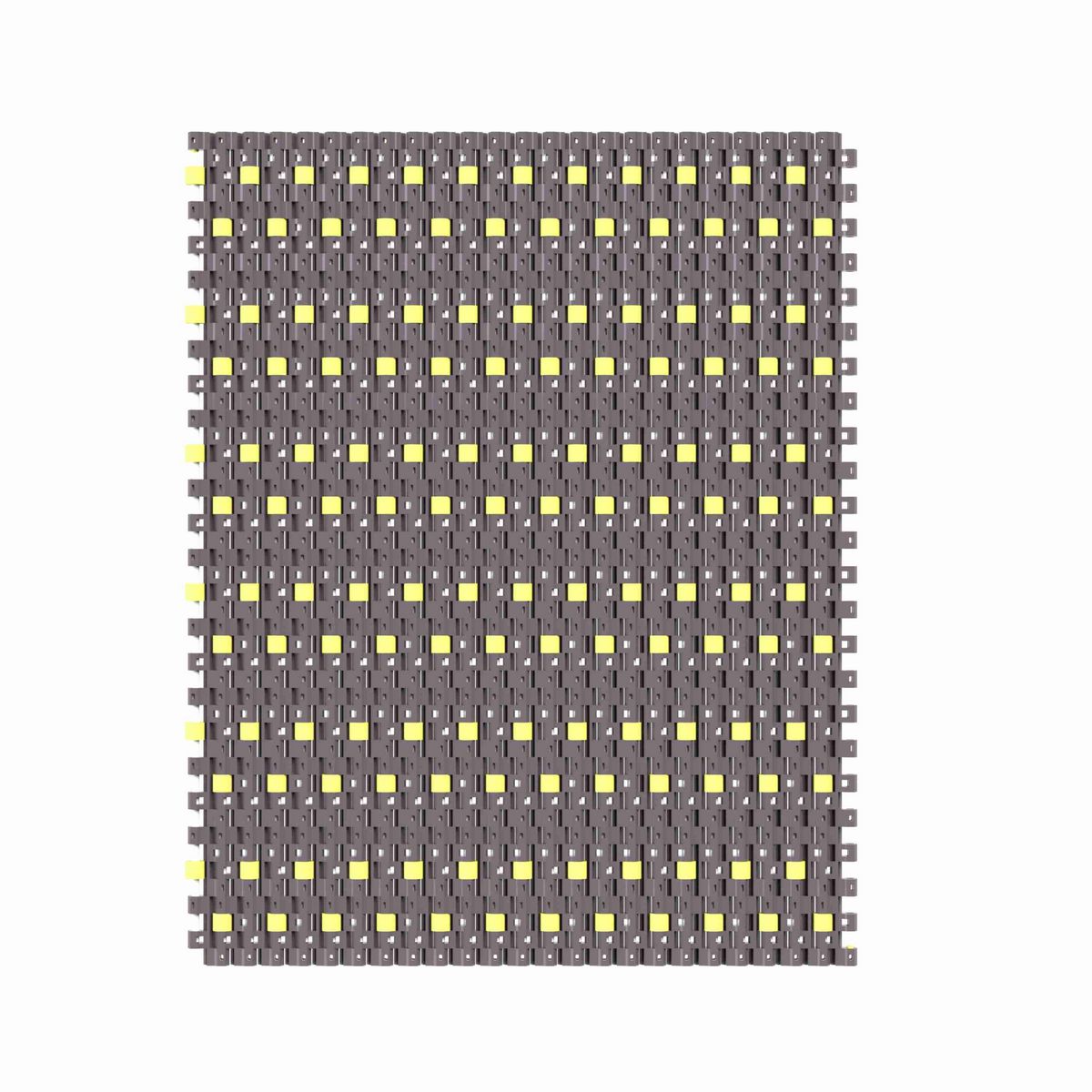 Rexnord 1503 Straight Running Low Backline Pressure, Material: Brown High Performance, Width: 18in, Pitch: 15mm - 81427381
