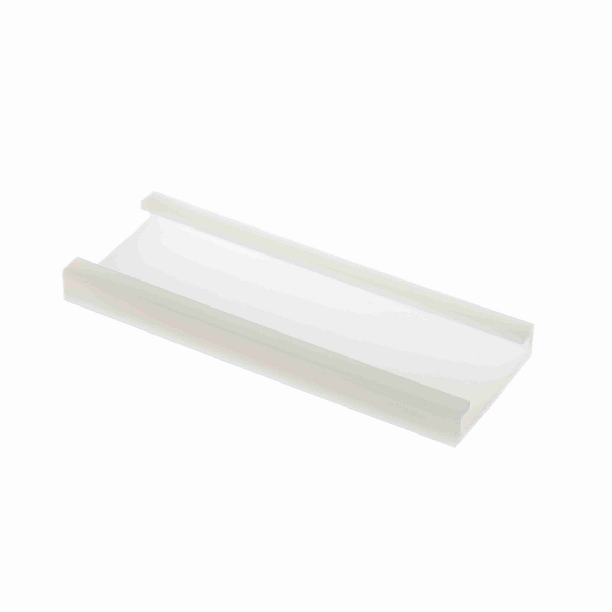 System Plast Combination Group D (Cover): 2.27"W X 0.52"H X 120"L White UHMW-PE - VG-P2520NBC-10