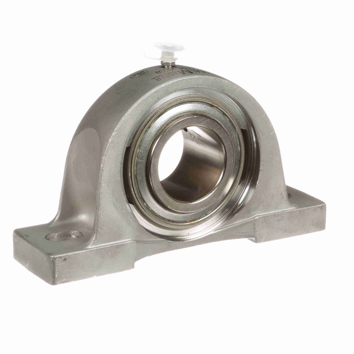 Sealmaster Mounted Stainless Steel Two Bolt Pillow Block Ball Bearing - 52100 Bearing Steel, Phosphorus Nickel Coated - Setscrew Lock - Corrosion Resistant - CRPS-PN209
