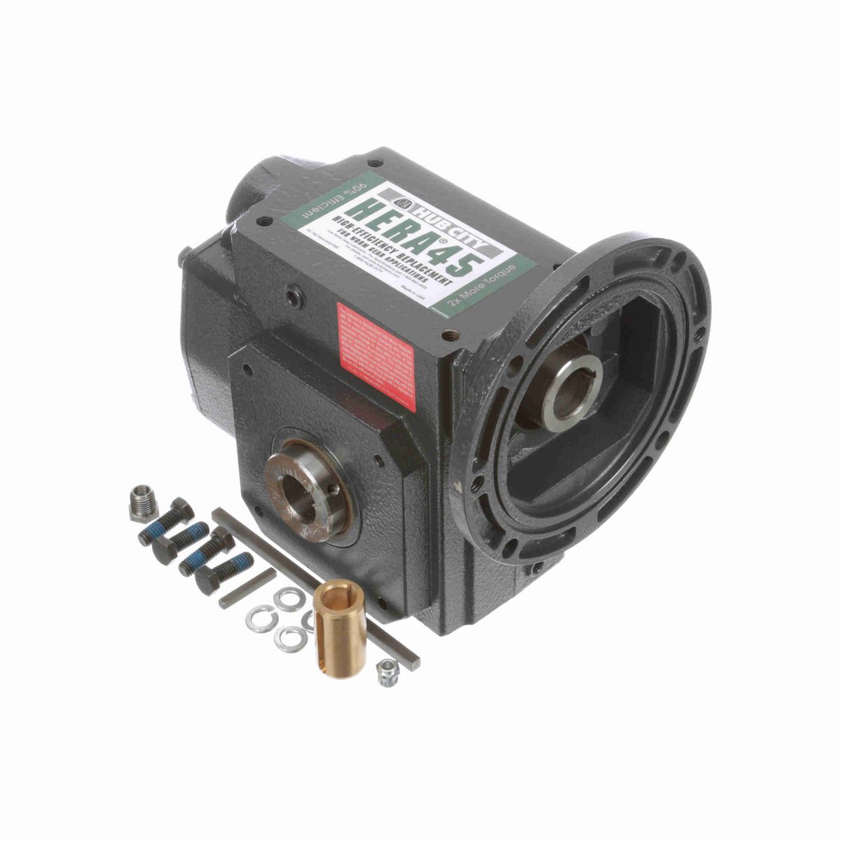 Hub City HERA Gear Reducer HERA Cast Iron Helical-Hypoid Reducer - HERA45ES 52.50 56C 1.000