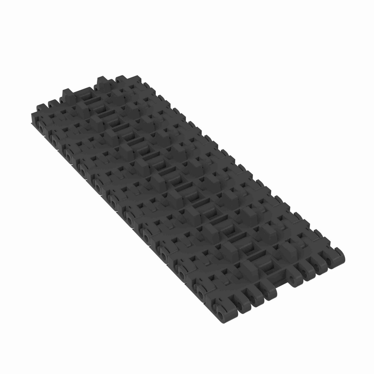 Rexnord 7705 Straight Running Solid Top, Material: Black Abrasion Resistant Polyamide, Width: 4.5in, Pitch: 1in - 81445361