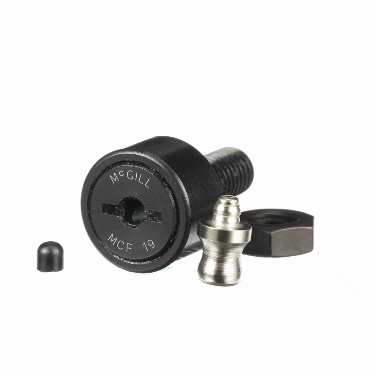 Опорный ролик с цапфой McGill CAMROL MCF 19 X, цилиндрический, со шлицем под отвёртку, метрический