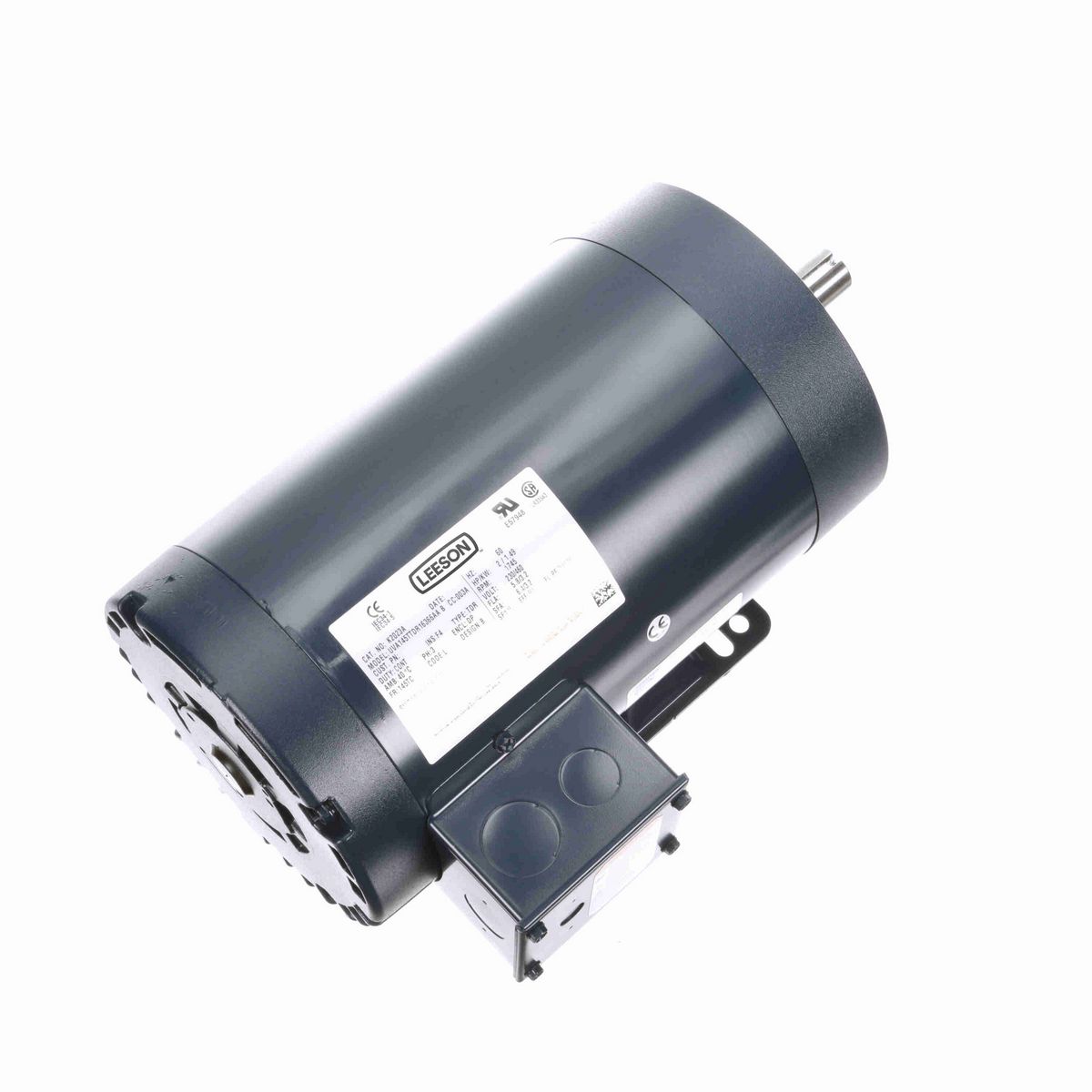 LEESON General Purpose Motor, 2 HP, 3 Ph, 60 Hz, 230/460 V, 1800 RPM, 145TC Frame, DP - K2023A