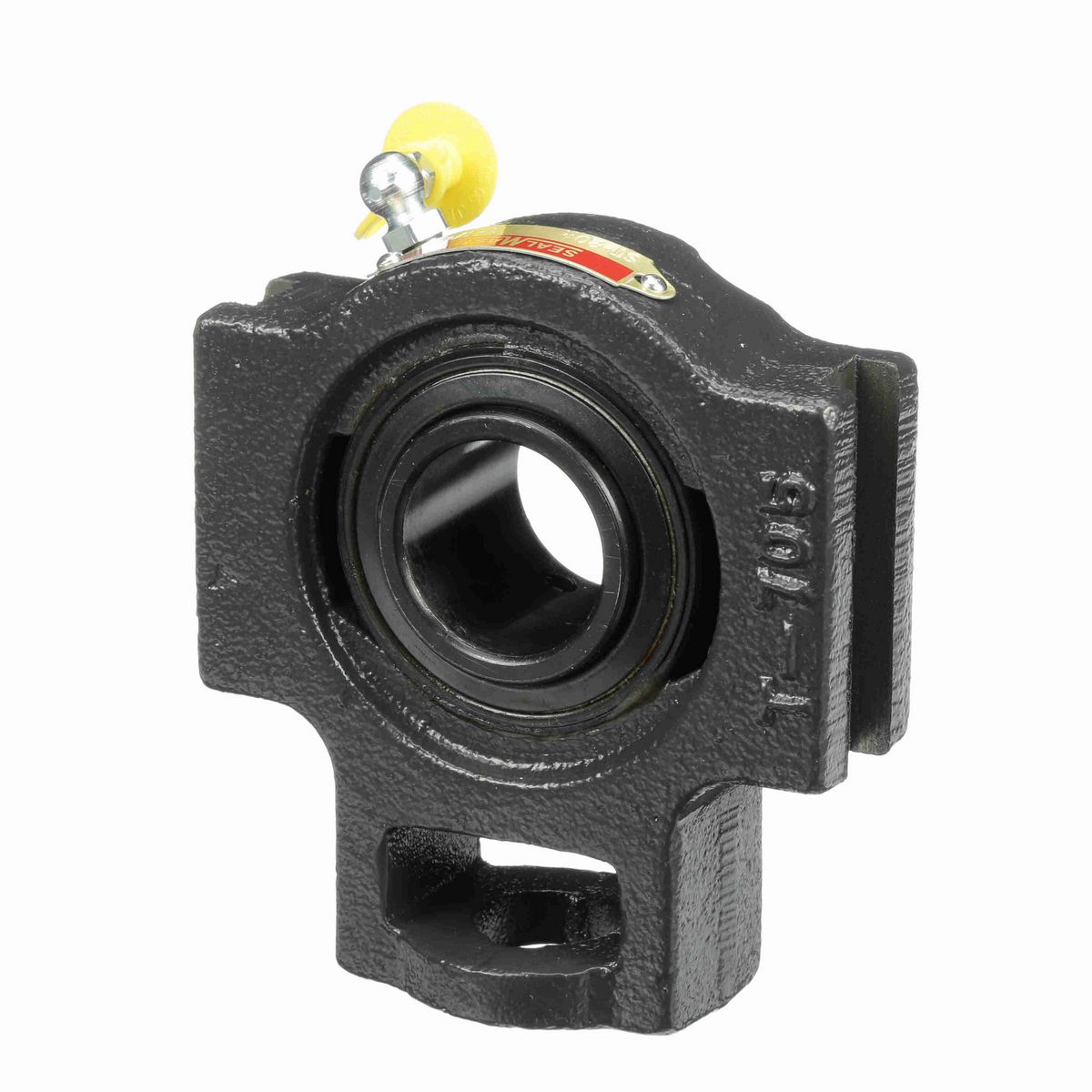 Sealmaster Mounted Cast Iron Wide Slot Take Up Ball Bearing - 52100 Bearing Steel, Black Oxided - Setscrew Lock - ST-20R
