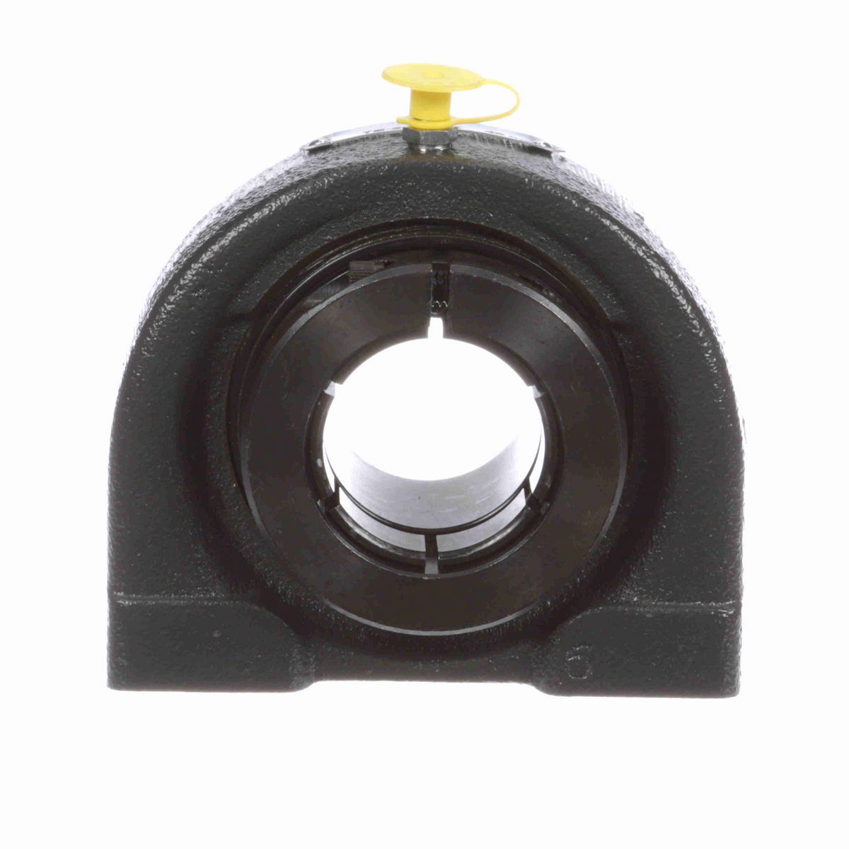 Sealmaster Mounted Cast Iron Tapped Base Pillow Block Ball Bearing - 52100 Bearing Steel, Black Oxided - Concentric Lock - TB-208TMC