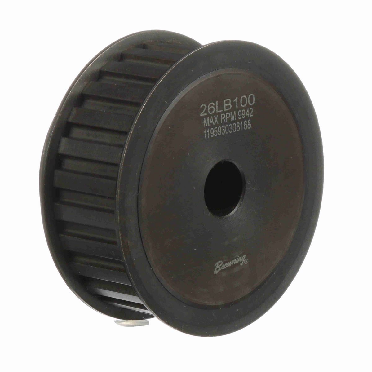 Browning Steel Rough Bore Gearbelt Pulley - 26LB100